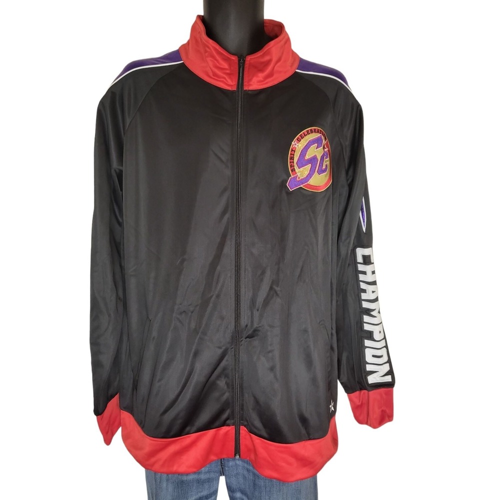 Rebel Athletic Jacket Men Sz XL Vintage Spirit Celebration Full Zip Long Sleeve